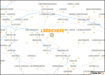map of La Roichère