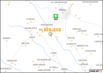 map of La Rojeña