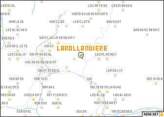 map of La Rollandière