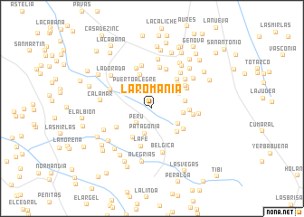 map of La Romania