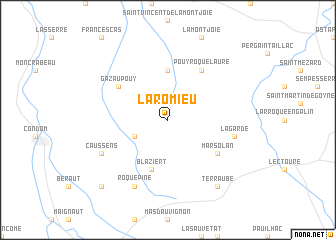 map of La Romieu