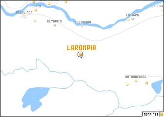 map of La Rompía