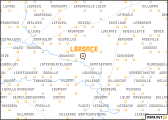 map of La Ronce