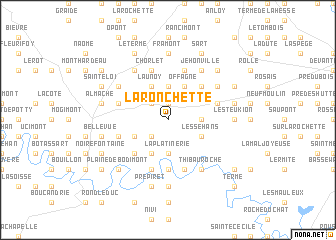 map of La Ronchette