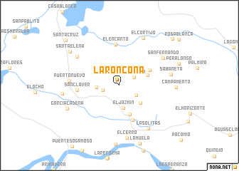 map of La Roncona