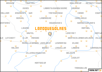 map of Laroque-dʼOlmes