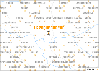 map of La Roque-Gageac
