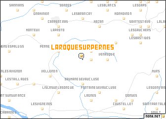 map of La Roque-sur-Pernes