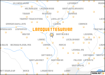 map of La Roquette-sur-Var