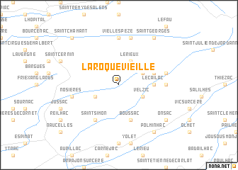 map of La Roquevieille