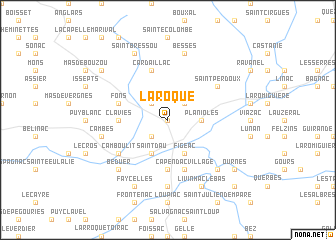 map of La Roque
