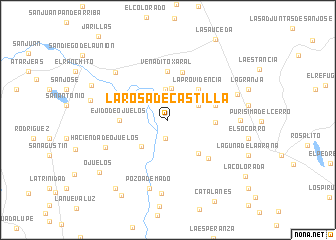 map of La Rosa de Castilla