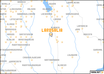 map of La Rosalía