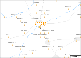 map of La Rosa