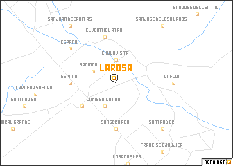 map of La Rosa