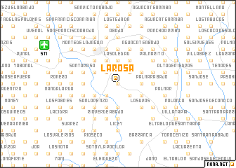 map of La Rosa