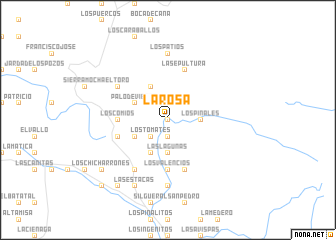 map of La Rosa