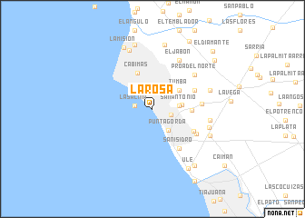 map of La Rosa