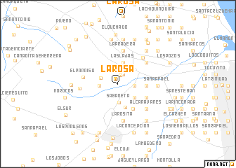 map of La Rosa