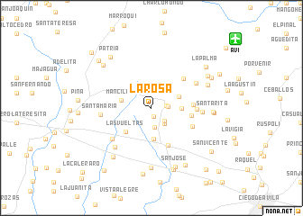 map of La Rosa