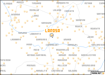 map of La Rosa