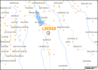 map of La Rosa