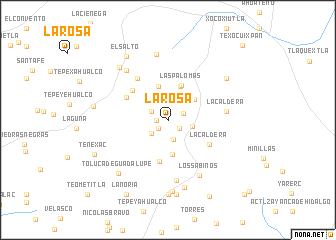 map of La Rosa