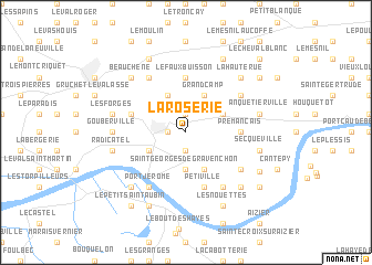 map of La Roserie