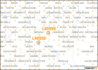 map of La Rose