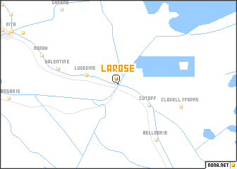 map of Larose