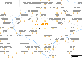 map of La Rosière