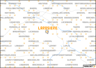 map of La Rosière