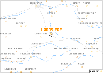 map of La Rosière