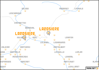 map of La Rosière
