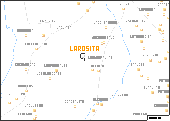 map of La Rosita