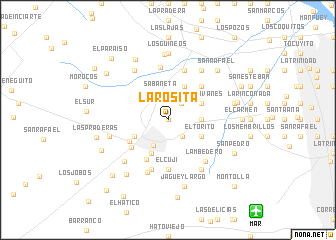 map of La Rosita