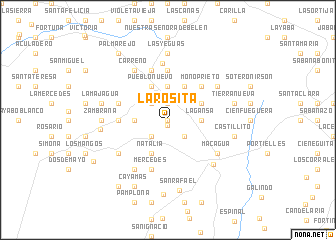 map of La Rosita