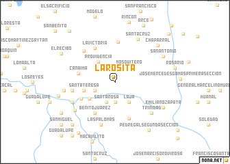 map of La Rosita