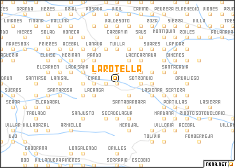 map of La Rotella