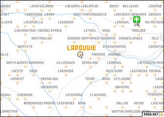 map of La Roudie