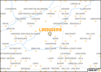 map of La Rougerie