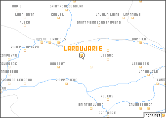 map of La Roujarie