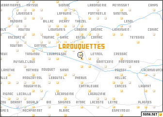 map of Larouquettes