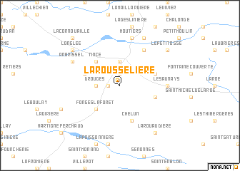 map of La Rousselière