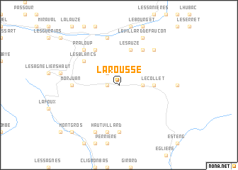 map of La Rousse