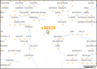 map of La Roza