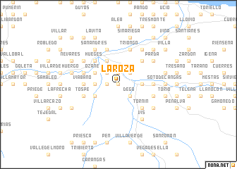 map of La Roza