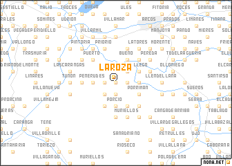 map of La Roza