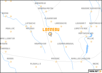 map of Larreau
