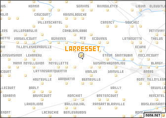 map of Larresset